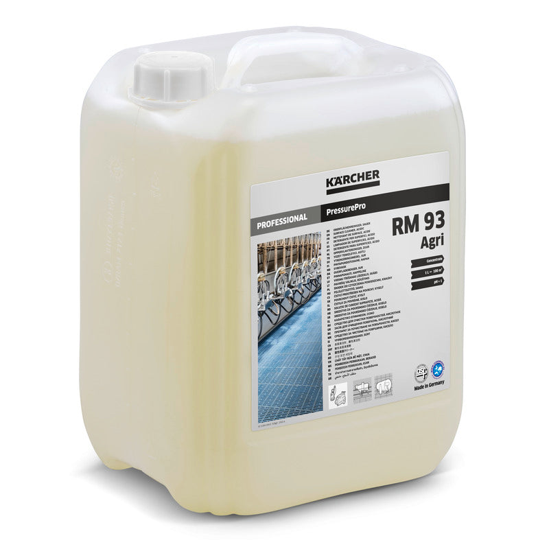 Nettoyant pour surfaces PressurePro, acide RM 93 Agri